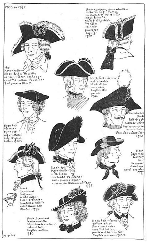 18th century hats with three points|18th century hats with three points